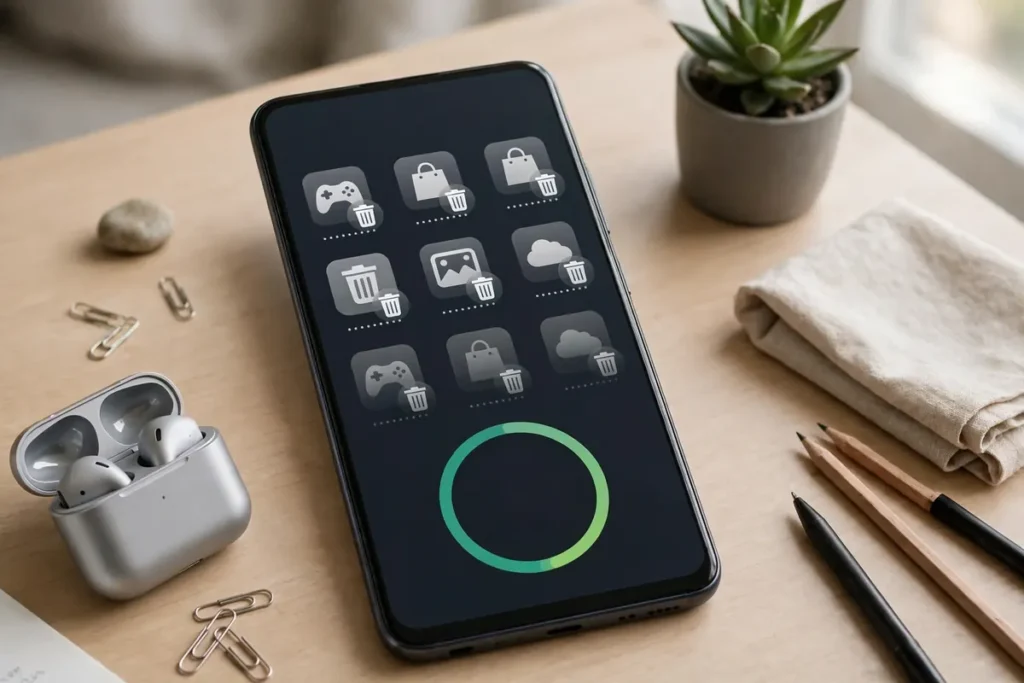 Removing unused apps to free Android storage