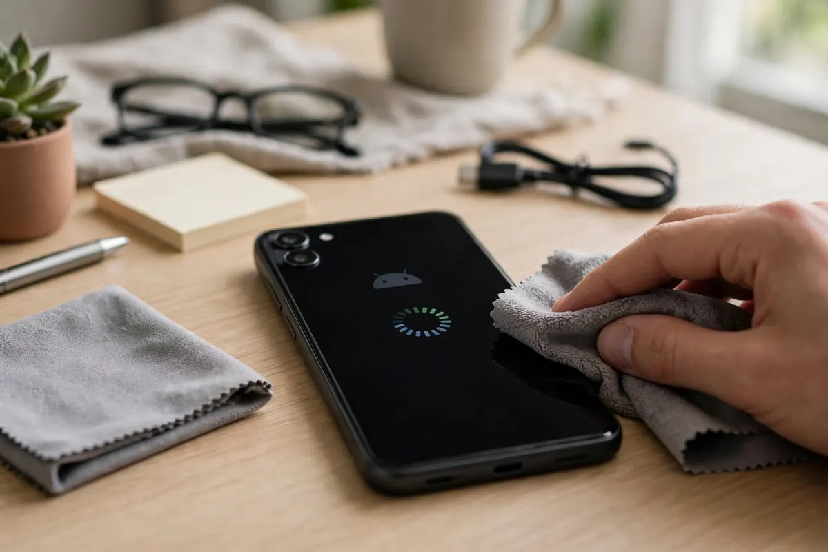 Restarting and cleaning a slow Android phone