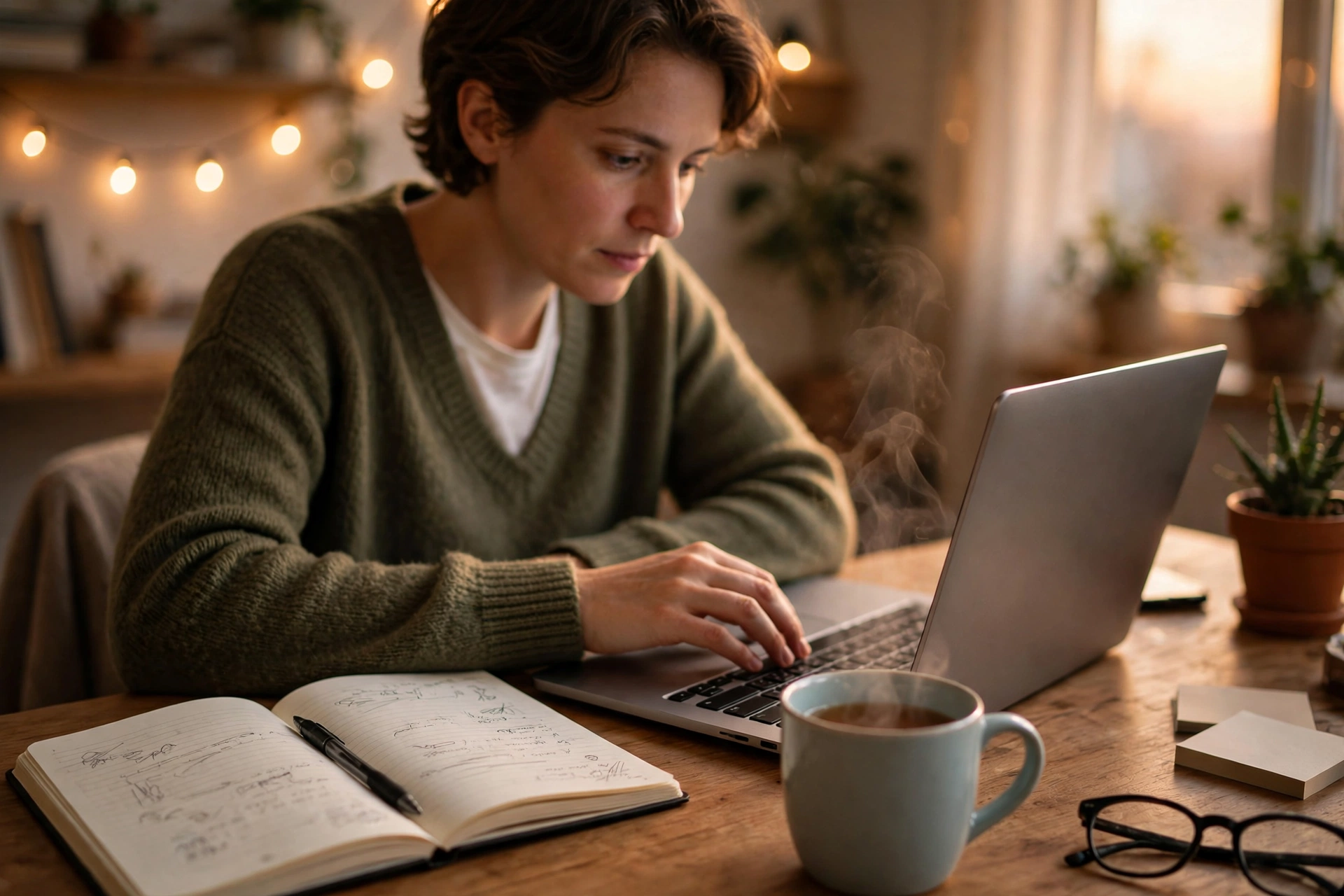 Creating a strong password on a laptop